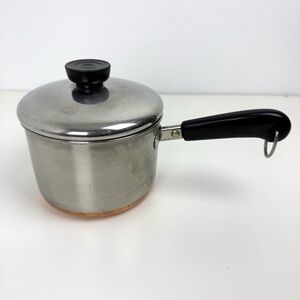 Revere Ware Copper Clad Bottom 1 1/2 Quart Saucepan with lid